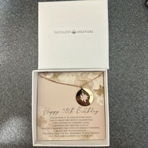 Rose Gold Star Compass Necklace - 30th Birthday Gift